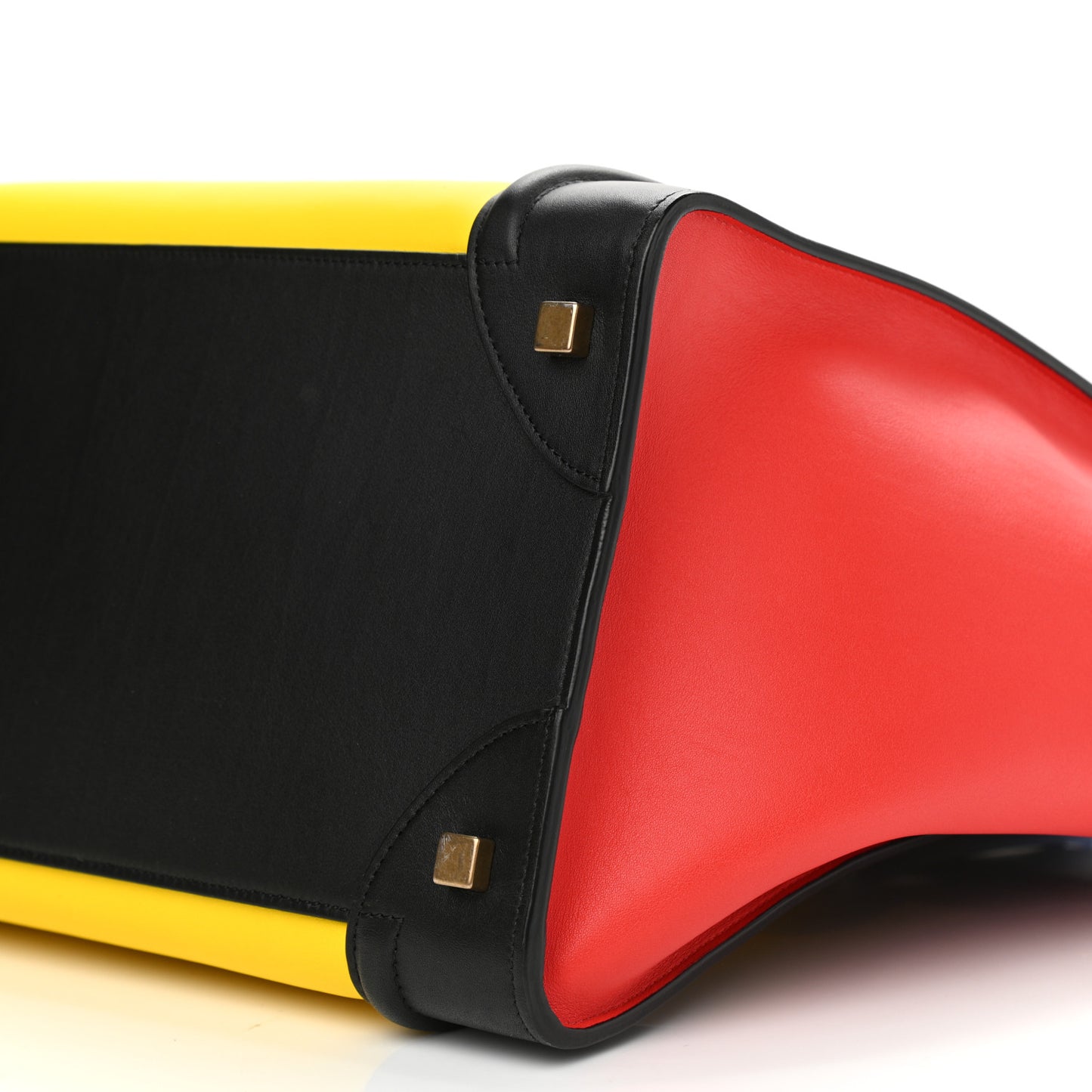 Smooth Calfskin Mini Tri-Color Luggage Sunflower