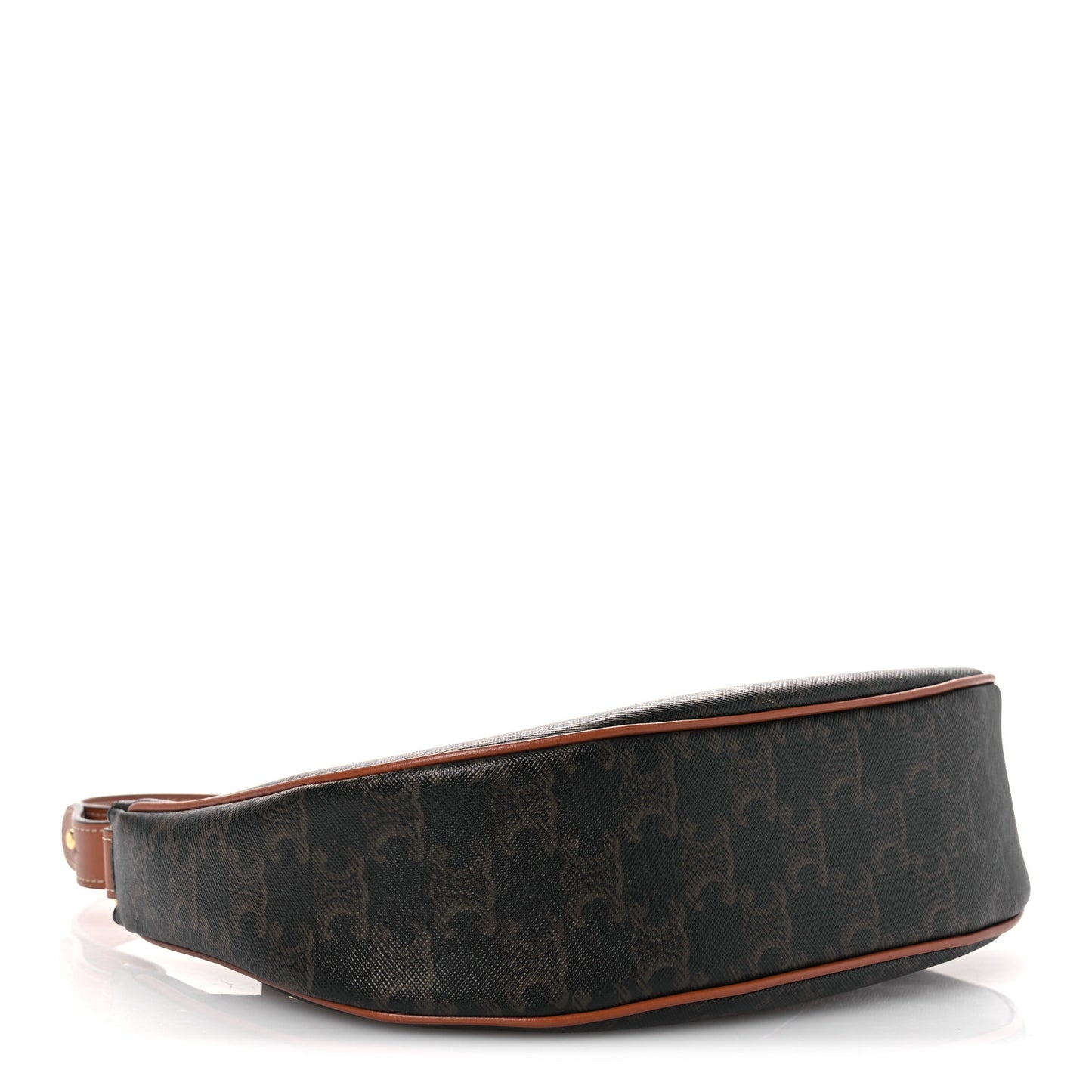 Triomphe Canvas Calfskin Ava Shoulder Bag Tan