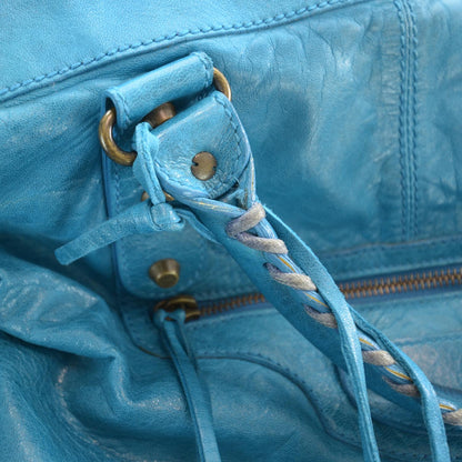 Balenciaga Agneau Weekender Turquoise 10 of 10