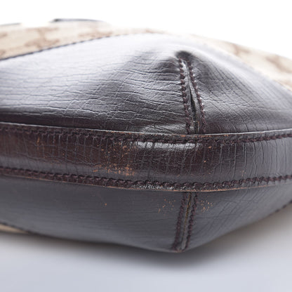 Gucci Monogram Hasler Hobo Dark Brown 13 of 14