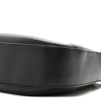 Prada Vitello Phenix Small Zippered Messenger Hobo Black 9 of 9