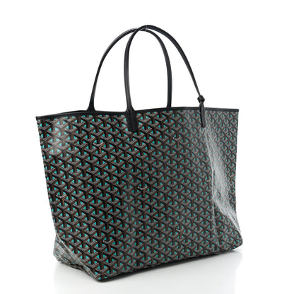 Goyard Goyardine Saint Louis Claire Voie GM Black Blue 3 of 8