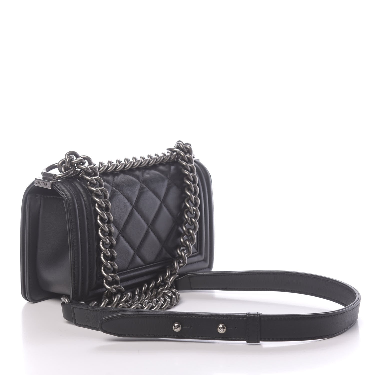 Chanel Calfskin Quilted Small Boy Flap Black 3 of 13