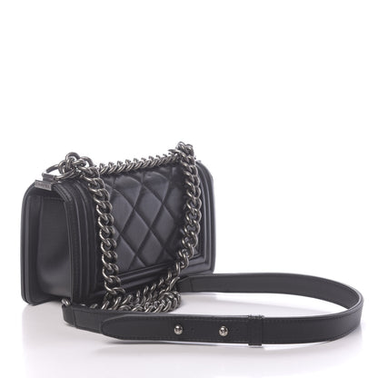 Chanel Calfskin Quilted Small Boy Flap Black 3 of 13