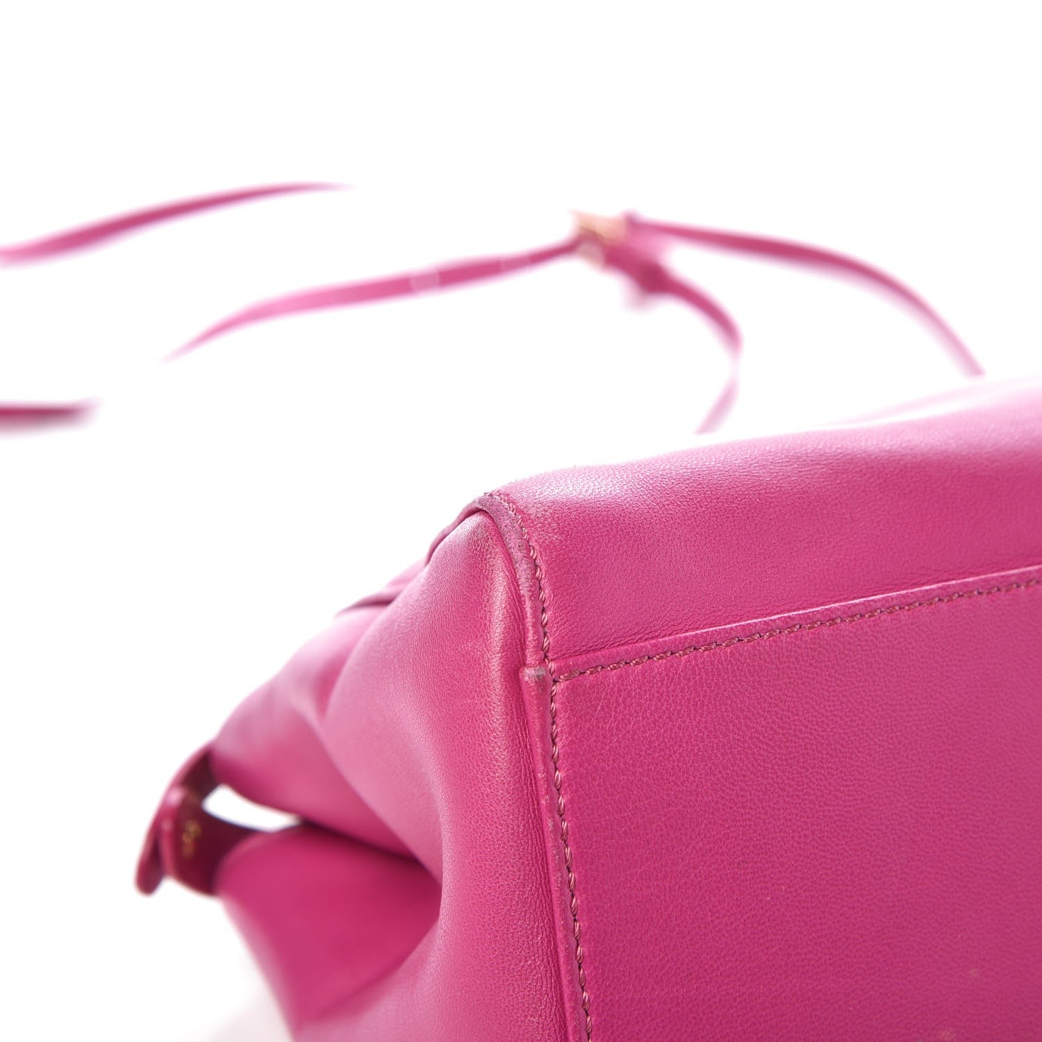Fendi Nappa Mini Peekaboo Iconic Satchel Magenta 10 of 14