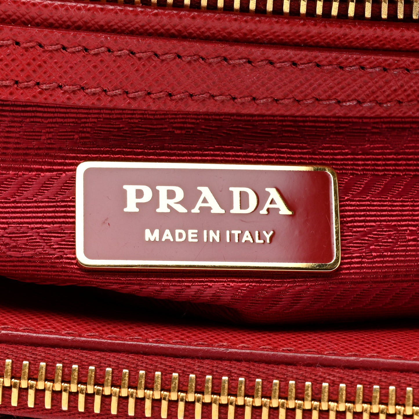 Saffiano Small Galleria Double Zip Tote Fuoco