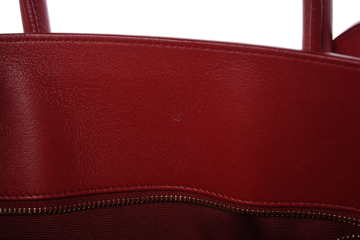 Saint Laurent Calfskin Small Sac De Jour Lipstick Red 10 of 14