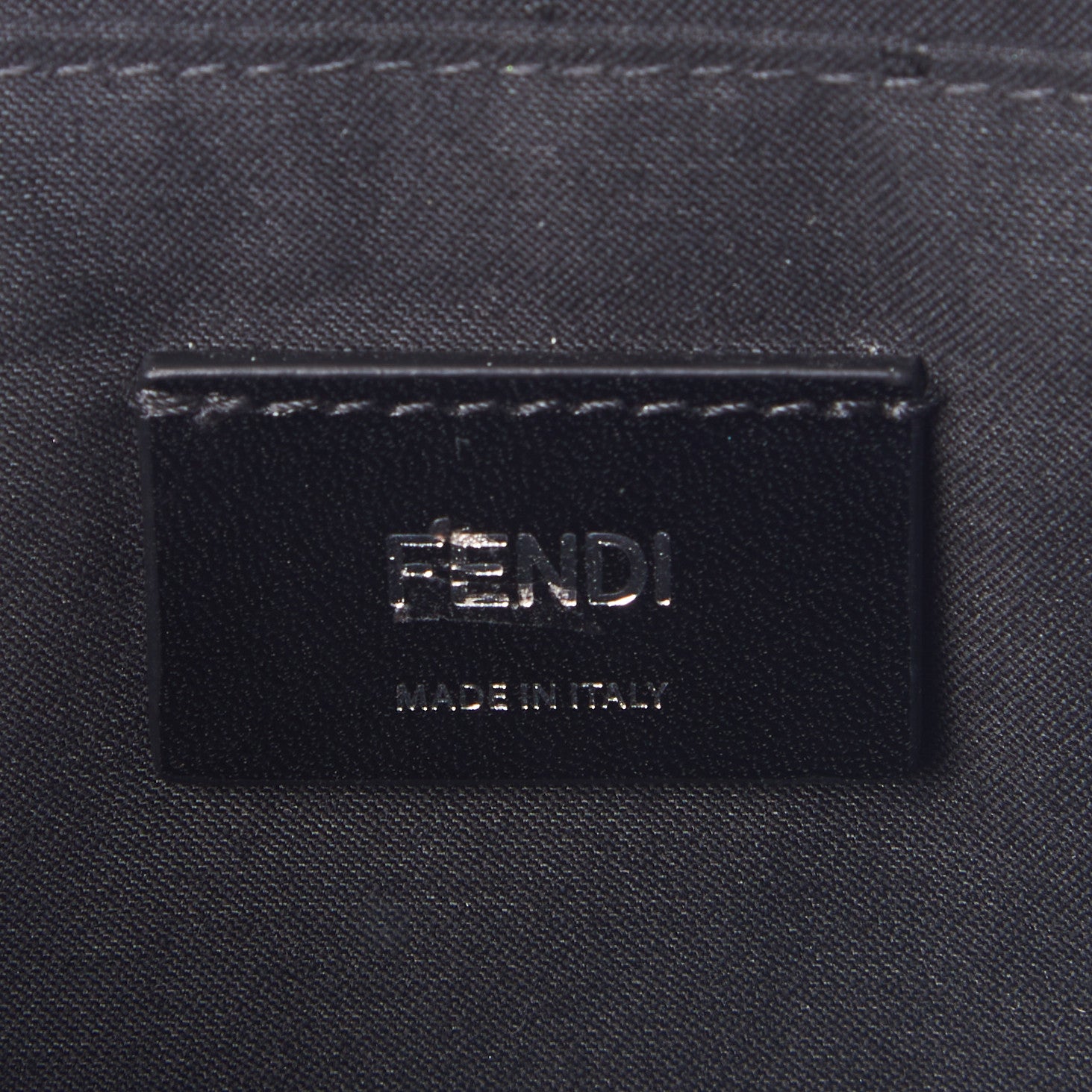 Fendi Vitello Grace Light Logo Clutch Bag Black Sunflower 7 of 7