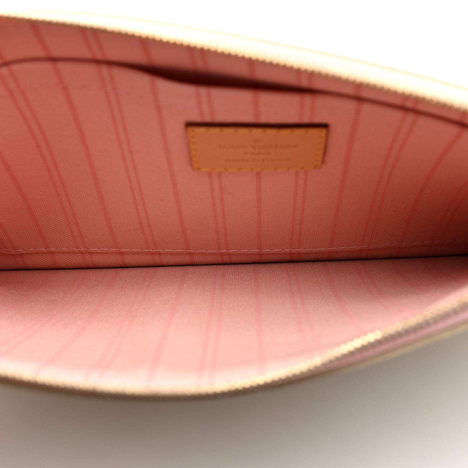 Louis Vuitton Damier Azur Neverfull MM GM Pochette Rose Ballerine 5 of 6