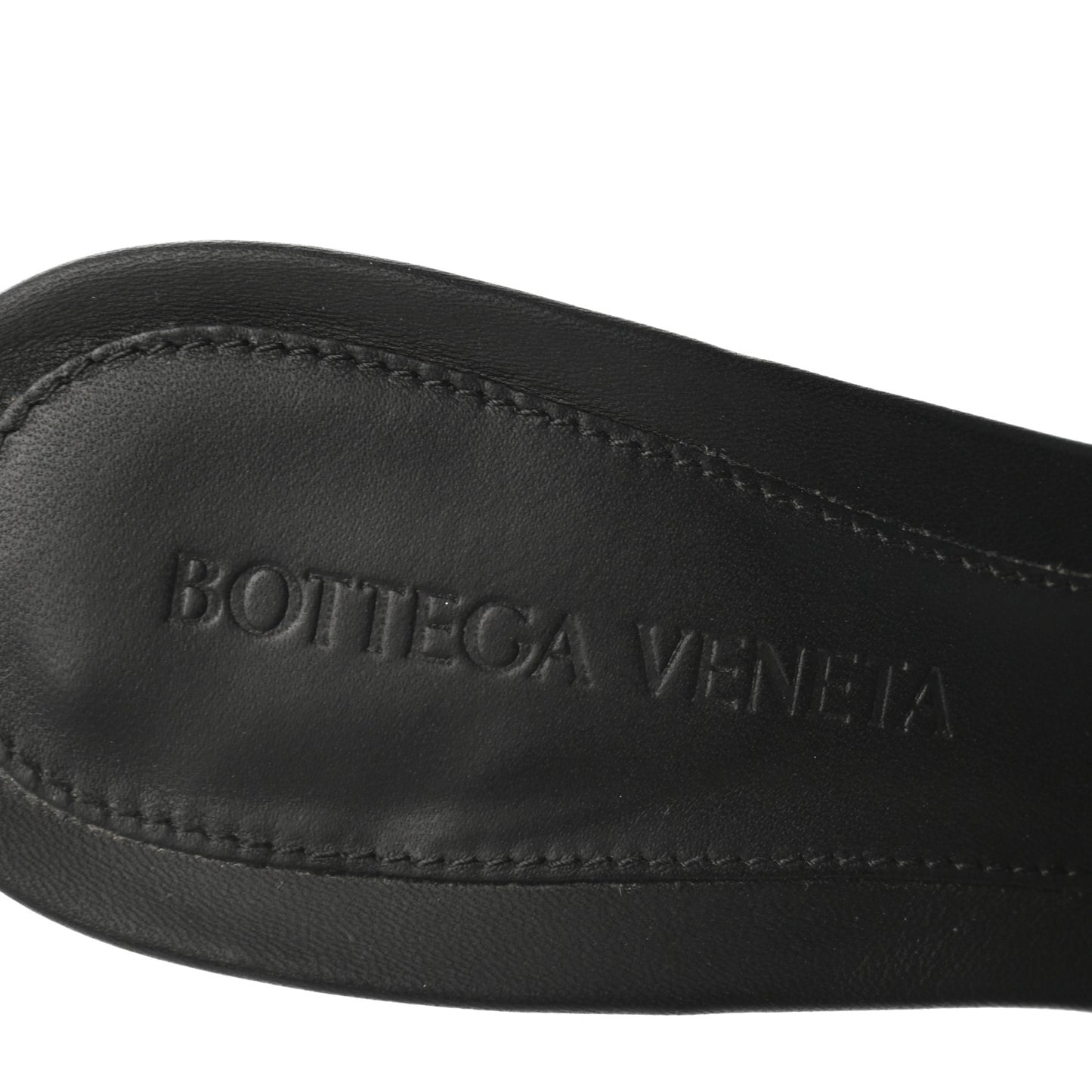 Nappa Matelasse Padded Mule Sandals 35 Black