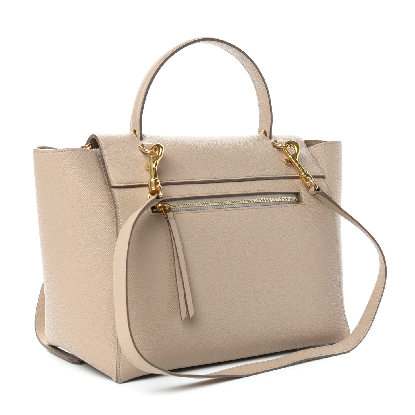 Grained Calfskin Mini Belt Bag Light Taupe