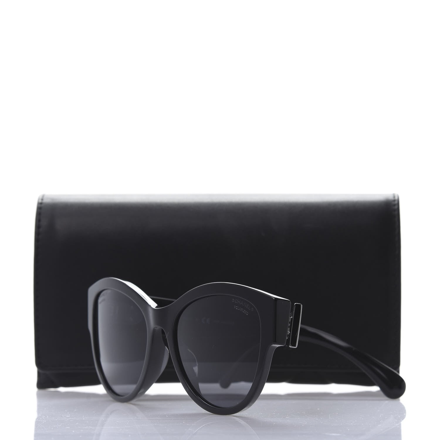 Chanel Acetate Polarized Pantos Sunglasses 5434 Black 9 of 9