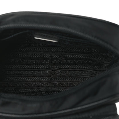 Prada Tessuto Saffiano Brique Crossbody Messenger Bag Black 5 of 9
