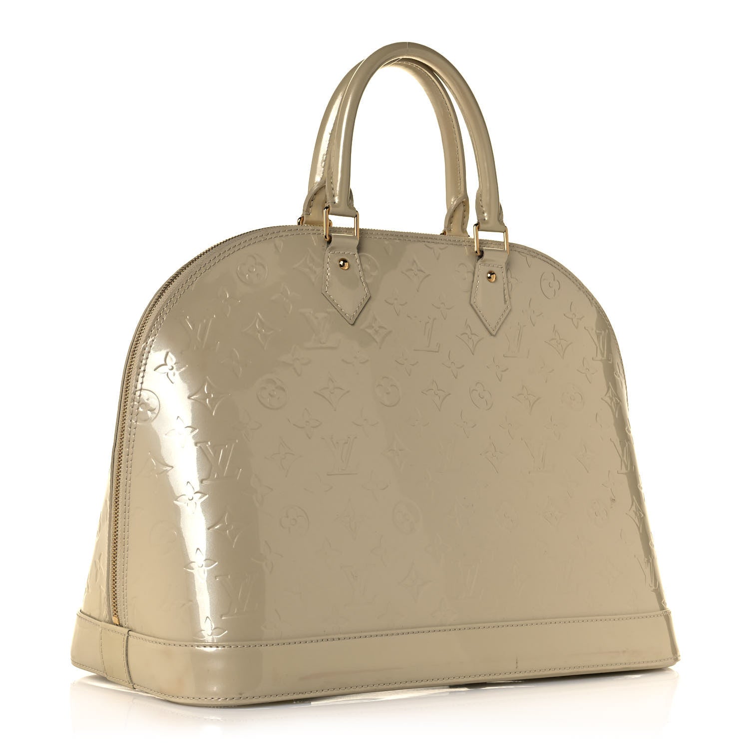 Louis Vuitton Vernis Alma GM Blanc Corail 3 of 15