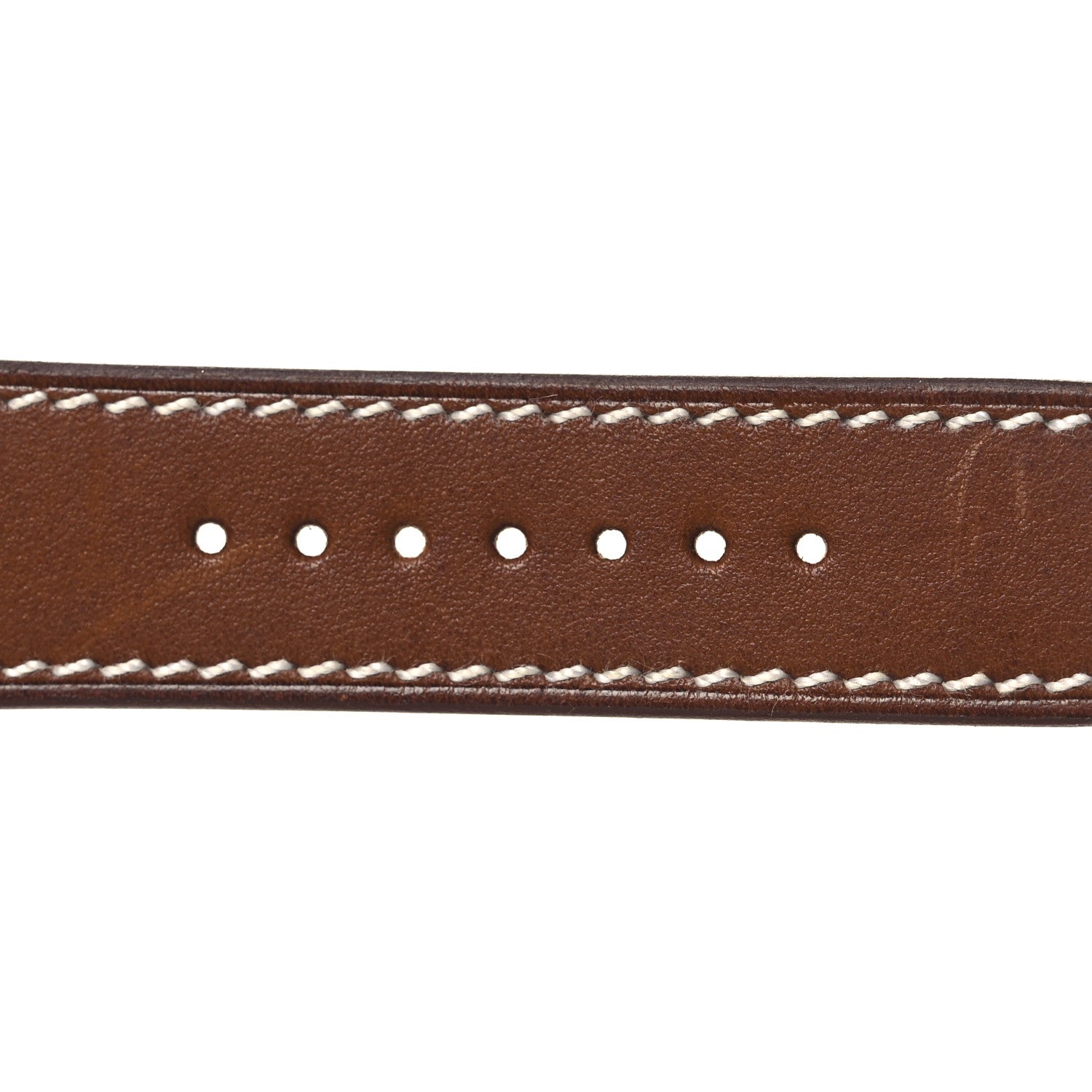 Hermes Barenia Deployment Buckle Single Tour Apple Watch Strap Fauve 3 of 8