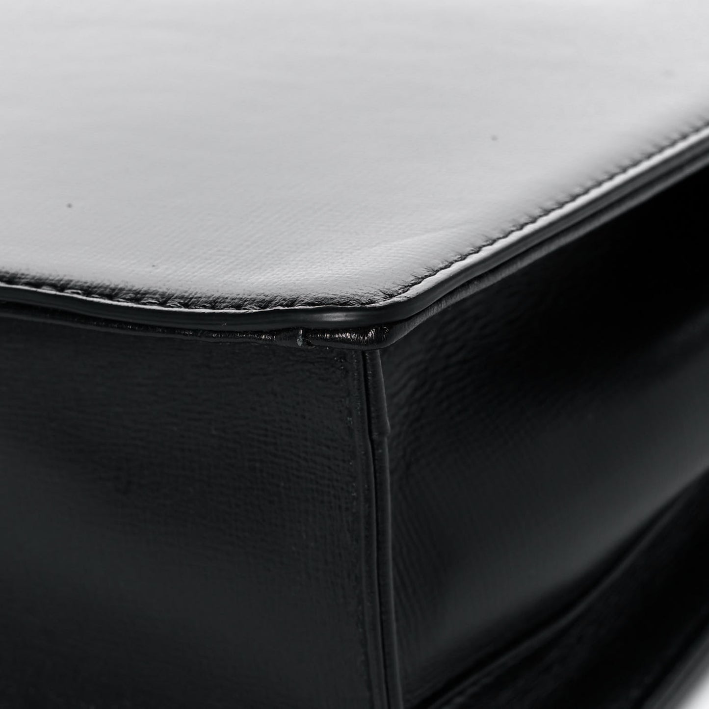 Textured Calfskin Medium Torchon GG Ring Shoulder Bag Black