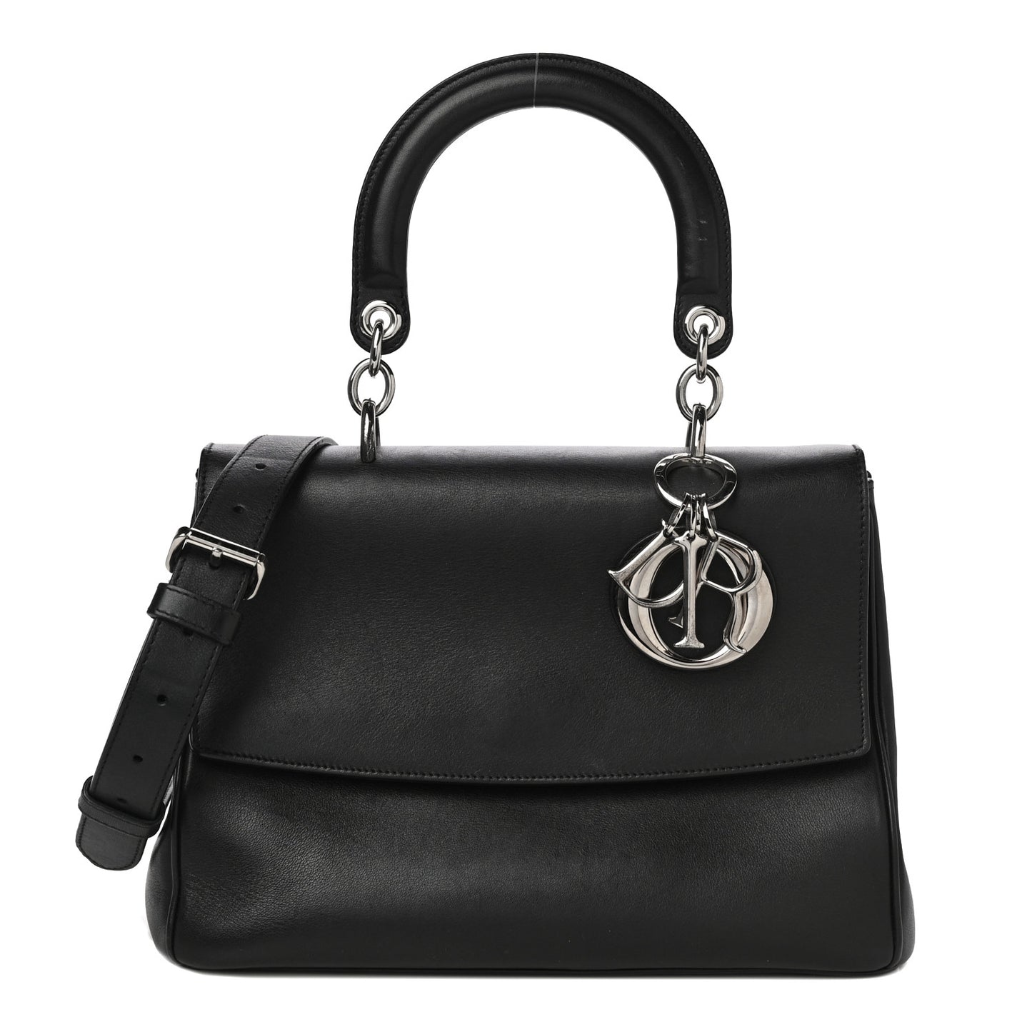 Smooth Calfskin Be Dior Flap Black