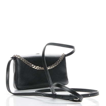 Fendi Shiny Nappa Rabbit Fur Crystal Flowerland Micro Buggie Baguette Black Mojito Multicolor 3 of 7
