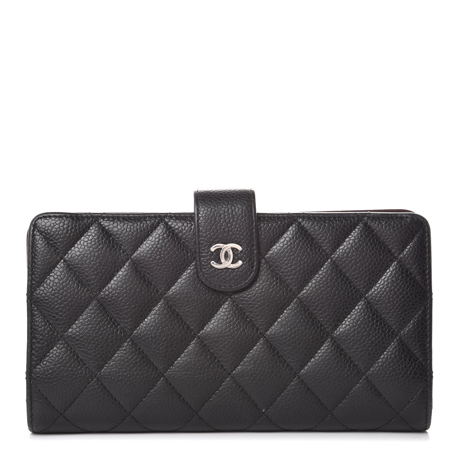 Chanel Caviar Quilted CC French Wallet Black 1 of 13