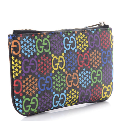 Gucci GG Supreme Monogram Psychedelic iPhone Pouch Black 3 of 10