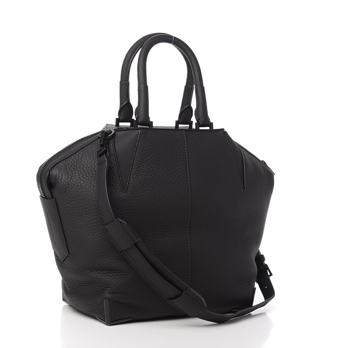 Pebbled Calfskin Emile Black