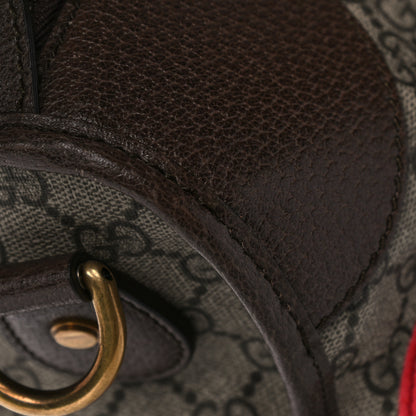 Gucci Soft GG Supreme Monogram Courrier Medium Duffle Bag Beige New Acero Multicolor 22 of 24