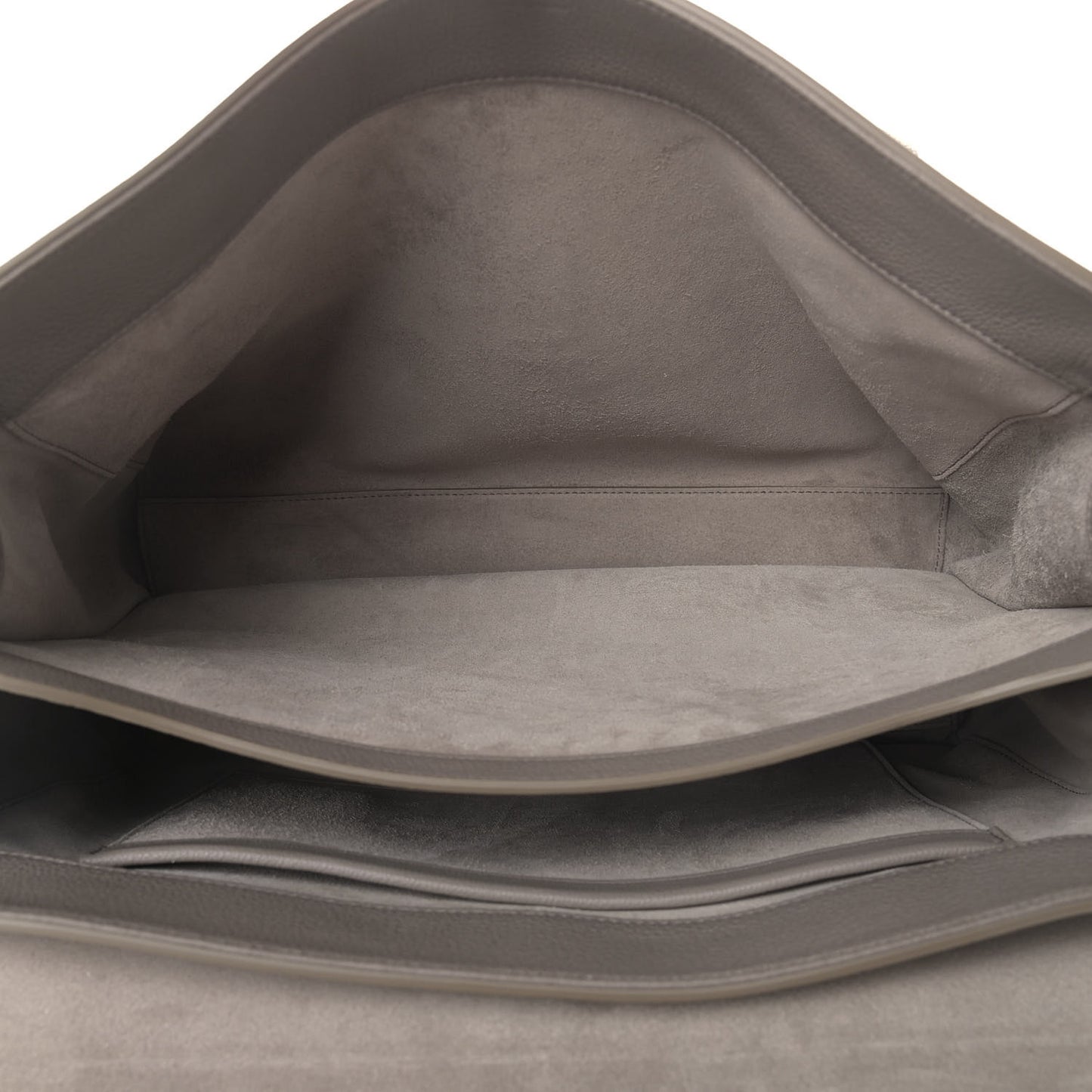 Supple Grained Calfskin Large Soft 16 Bag Pebble