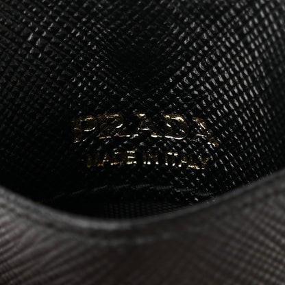 Prada Vitello Move Triangle Lanyard Card Case Black 6 of 6