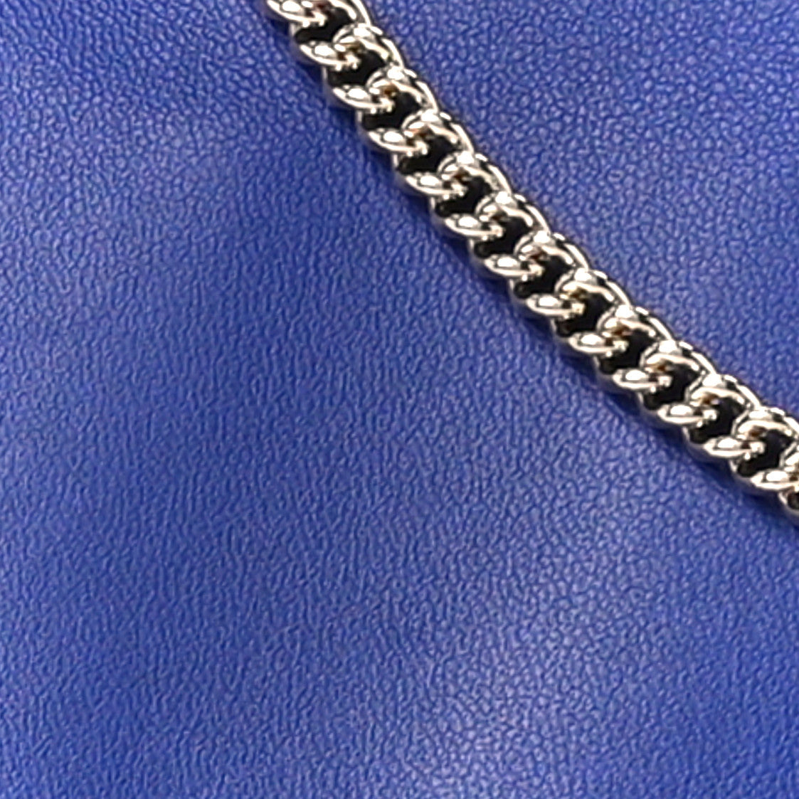 Lambskin Palazzo Chain Evening Bag Blue