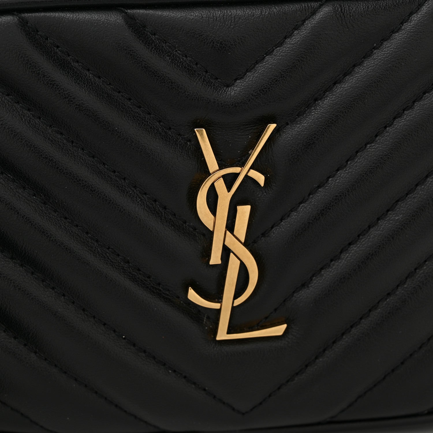 Saint Laurent Calfskin Matelasse Monogram Lou Belt Bag Black 12 of 15