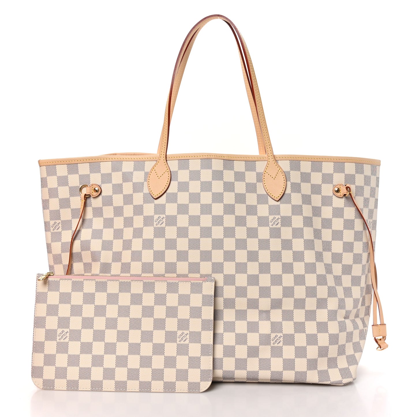 Damier Azur Neo Neverfull GM Rose Ballerine