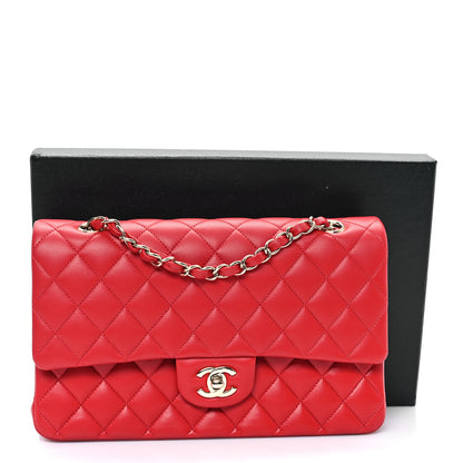 Chanel Lambskin Quilted Medium Double Flap Red 11 of 11