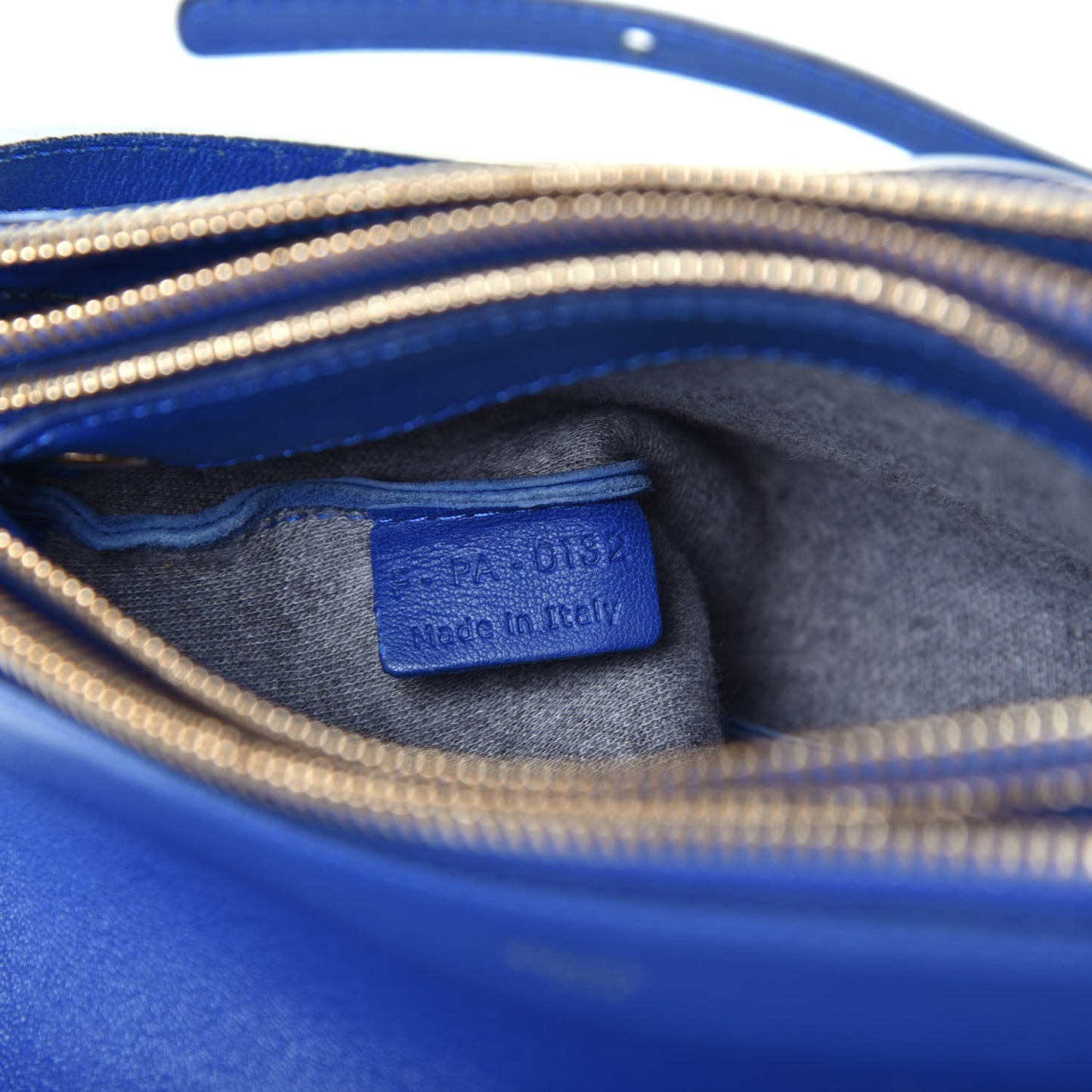 Lambskin Small Trio Crossbody Bag Electric Blue