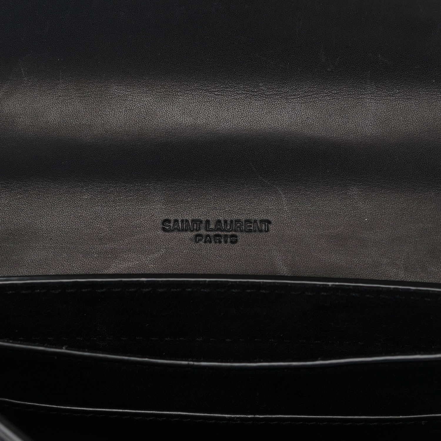 Saint Laurent Smooth Calfskin Classic Monogram Small Kaia Satchel Black 10 of 23