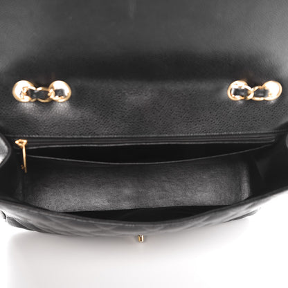 Chanel Caviar Quilted Jumbo Single Flap Black 5 of 14