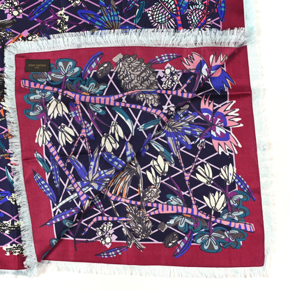 Louis Vuitton Silk Square Scarf Purple 3 of 3