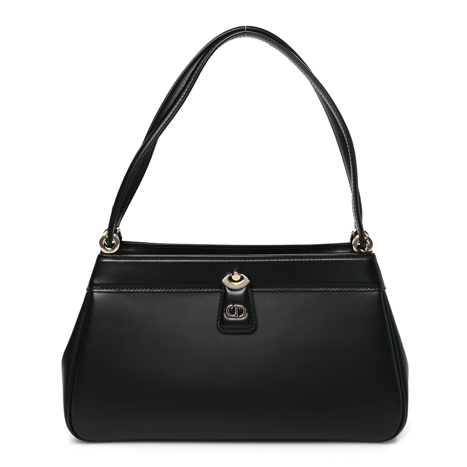 Christian Dior Calfskin Medium Key Shoulder Bag Black 1 of 10