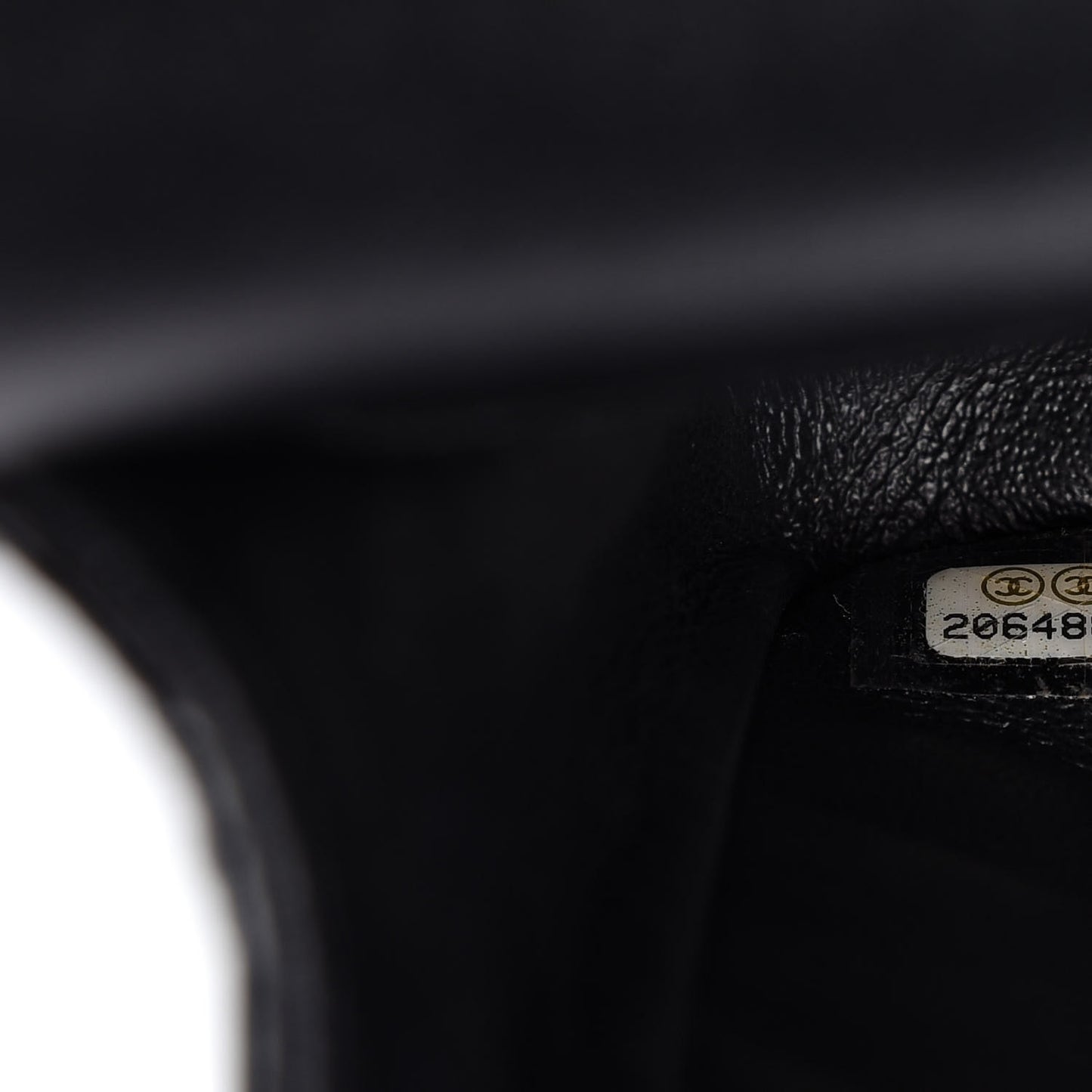 Patent Quilted Medium Double Flap Black