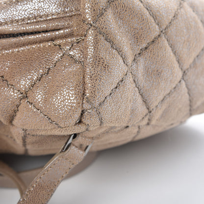 Stella McCartney Shaggy Deer Quilted Mini Falabella Backpack Taupe 9 of 13