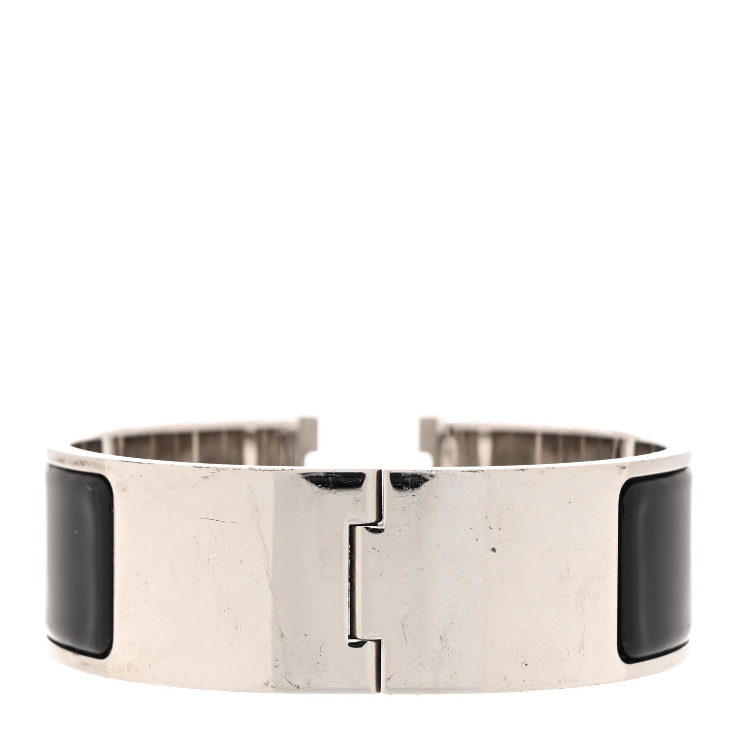 Hermes Enamel Wide Clic Clac H Bracelet PM Black 3 of 6