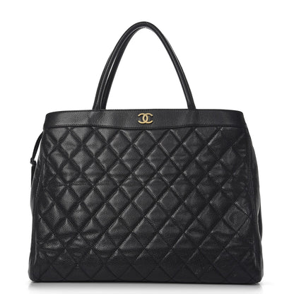 Chanel Caviar Quilted Shopping Tote Black 1 of 9