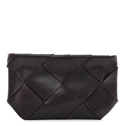 Bottega Veneta Calfskin Maxi Intrecciato Clutch Grape 1 of 6