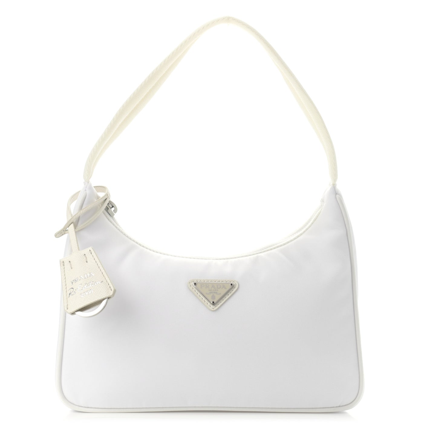 Tessuto Nylon Mini Re-Edition 2000 Bag White