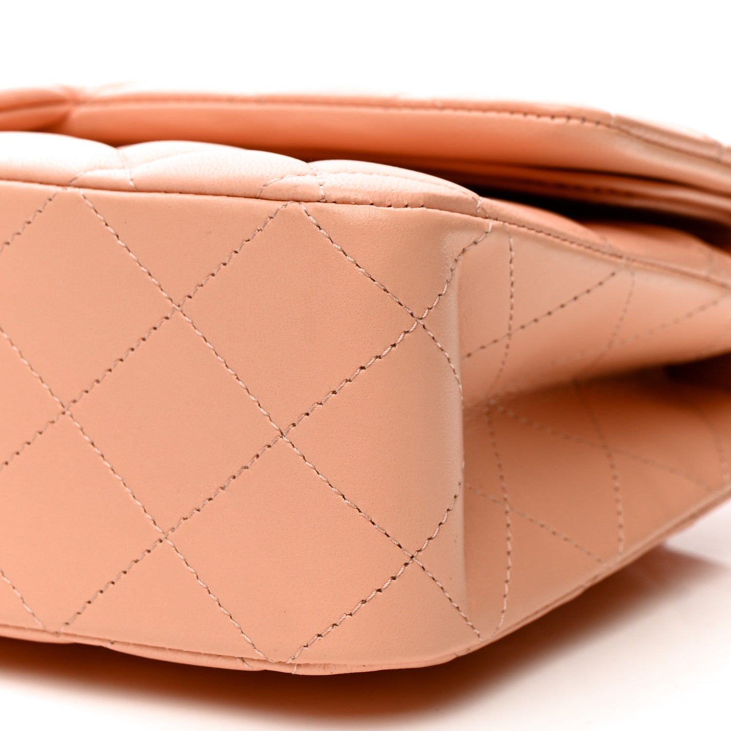 Chanel Lambskin Quilted Medium Double Flap Light Pink 10 of 14