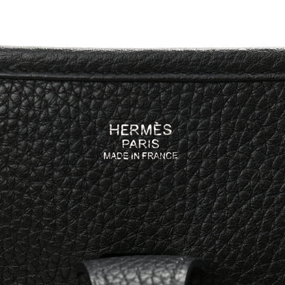 Hermes Taurillon Clemence Evelyne III PM Black 6 of 11