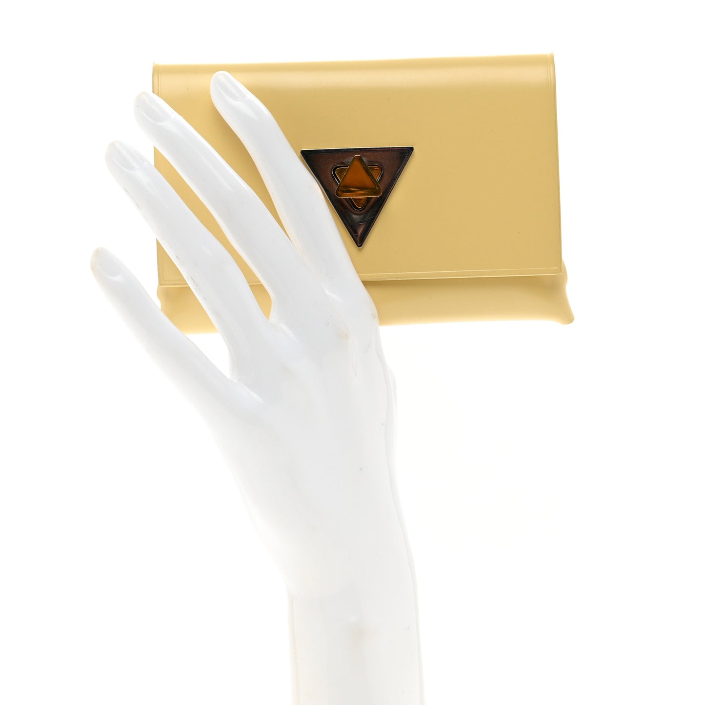 Nappa Twist Lock Wallet Butter
