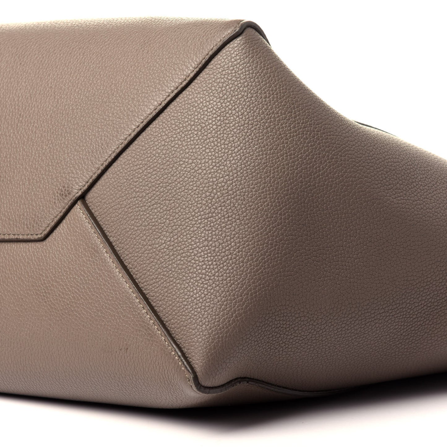 Soft Grained Calfskin Small Belt Cabas Phantom Taupe