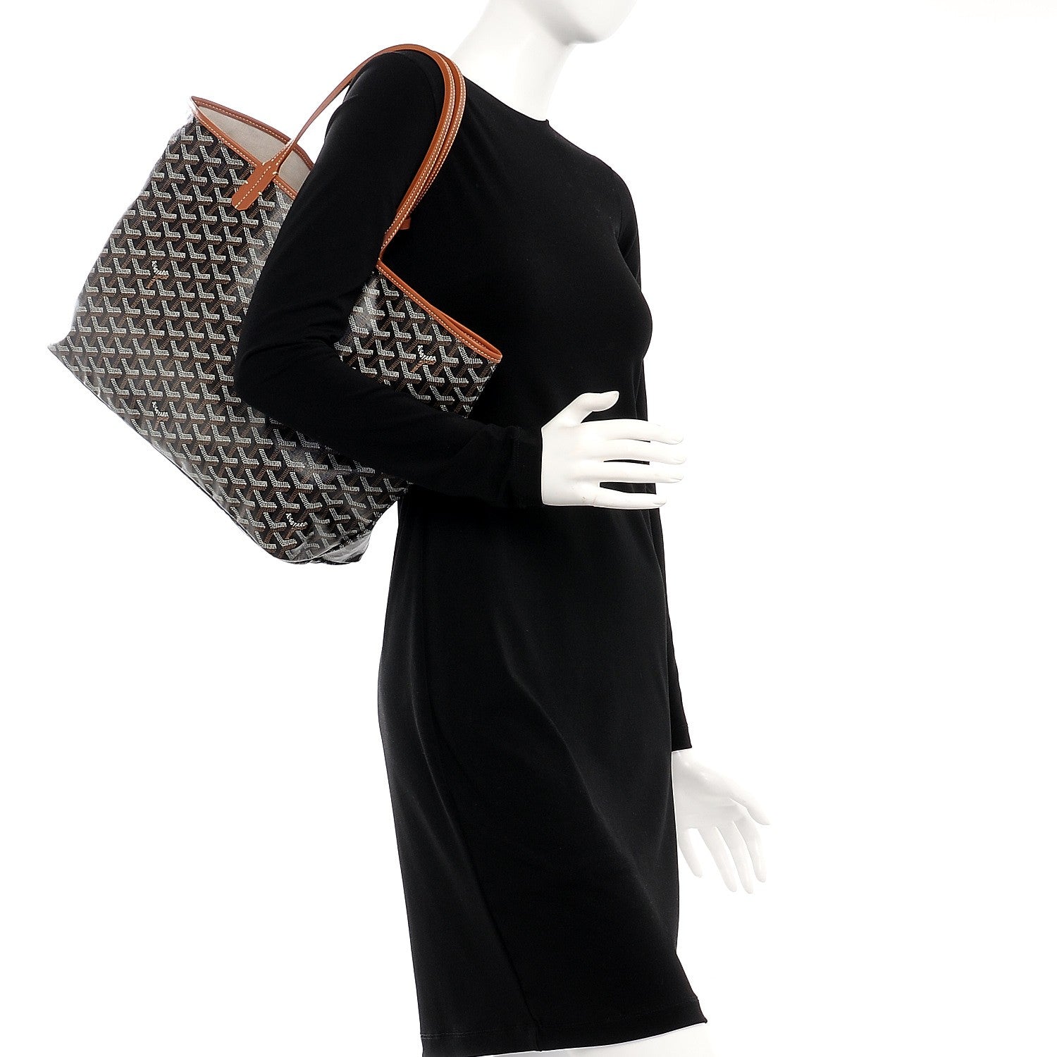 Goyard Goyardine Saint Louis PM Black Gold 2 of 8