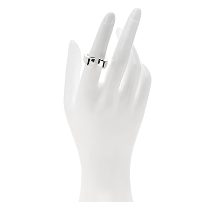Hermes Sterling Silver Large Clou de Forge Ring 52 6 2 of 6
