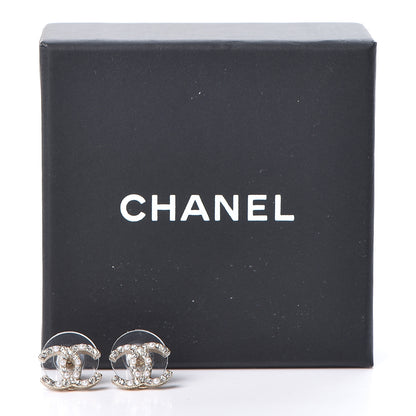 Chanel Crystal Pearl CC Earrings Gold 5 of 5